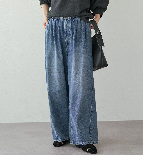 「ヴィンテージライクデニムイージーパンツ」|その他|
