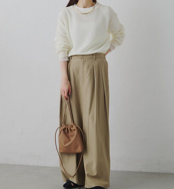  「トリコットメッシュカットソー」|Tシャツ・カットソー|