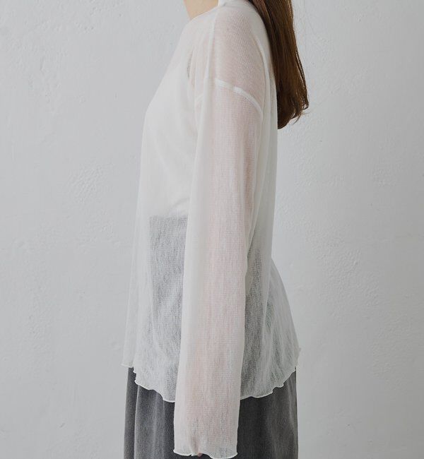  「トリコットメッシュカットソー」|Tシャツ・カットソー|