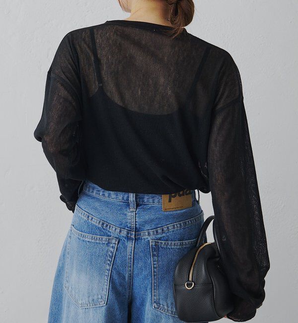  「トリコットメッシュカットソー」|Tシャツ・カットソー|