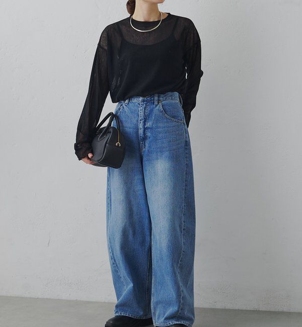  「トリコットメッシュカットソー」|Tシャツ・カットソー|