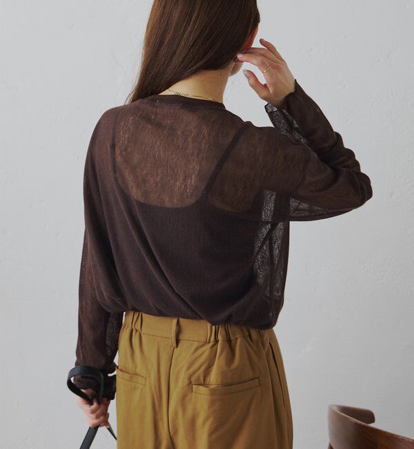  「トリコットメッシュカットソー」|Tシャツ・カットソー|