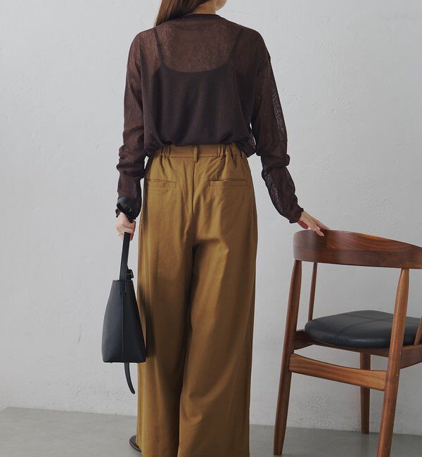  「トリコットメッシュカットソー」|Tシャツ・カットソー|