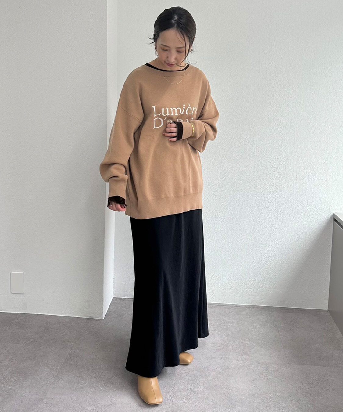  「【＠sein___000企画】ジャガードロゴ2WAYニットプルオーバー」|キャミソール|