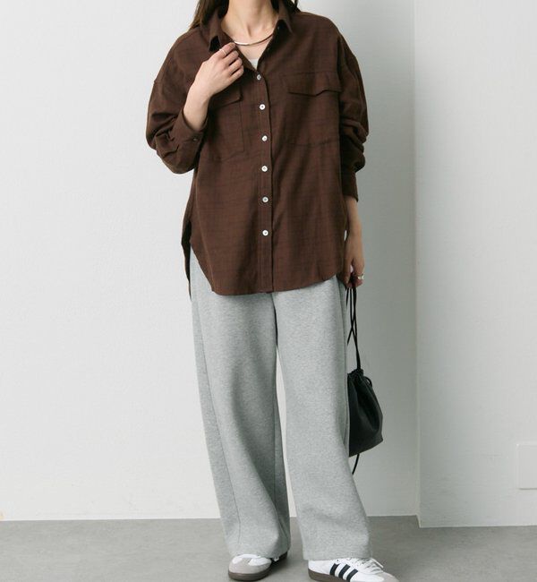  「ダブルポケット起毛チェックシャツ」|シャツ・ブラウス|