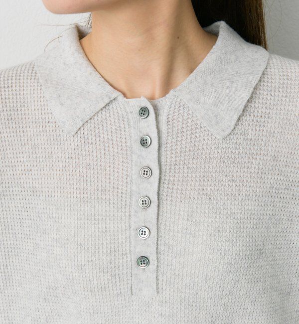  「ワッフルニットポロ」|キャミソール|