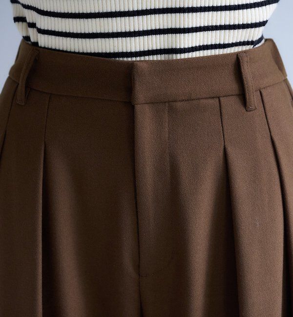  「【2サイズ展開/インフルエンサー企画】ツータック起毛スラックスパンツ」|その他|