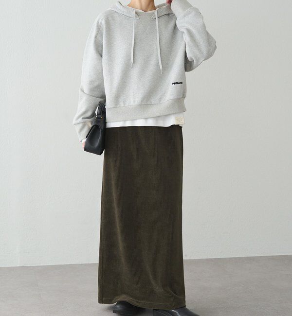  「裏起毛スウェットショートパーカー」|プルオーバー|