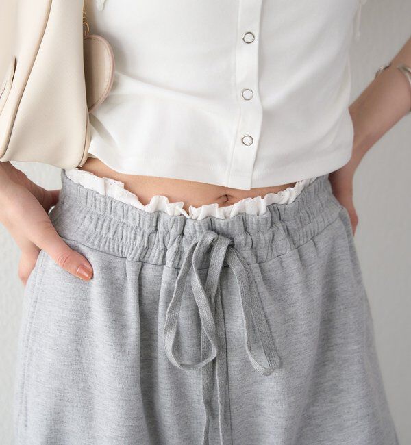  「レーススウェットカーブパンツ」|その他|