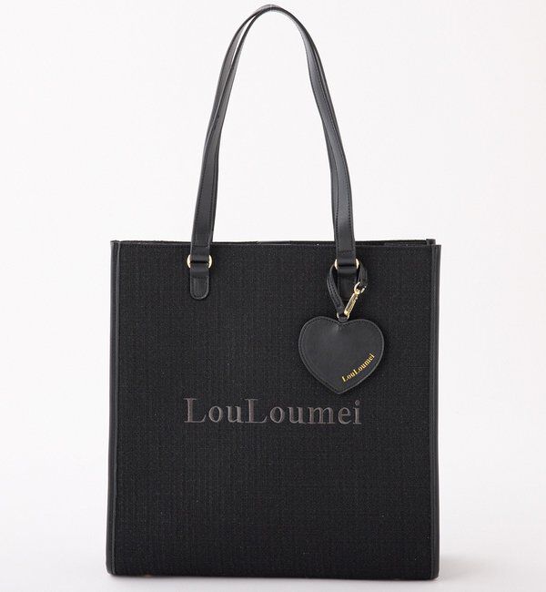  「【LouLoumei】／ハートチャーム付きトートバッグ／自立可能」|ショルダー・メッセンジャー|