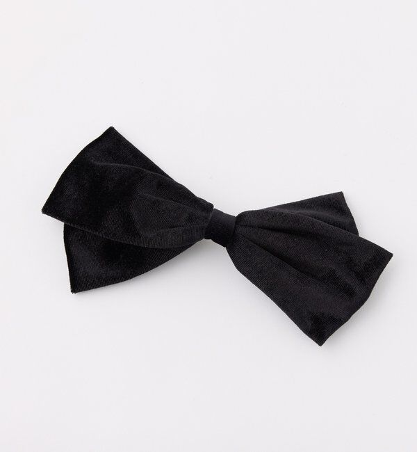  「【Latini】ベロアリボンクリップ」|その他|ブラック