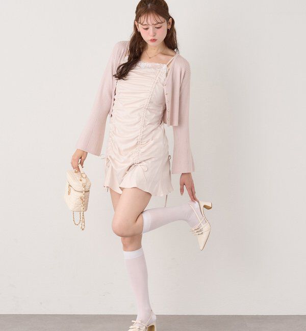  「レース付きドロストチュニック」|ワンピース|