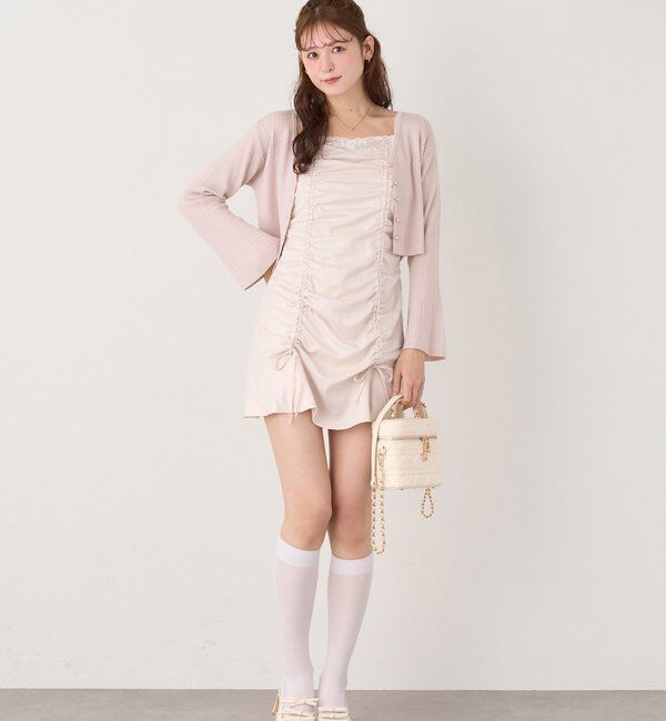  「レース付きドロストチュニック」|ワンピース|