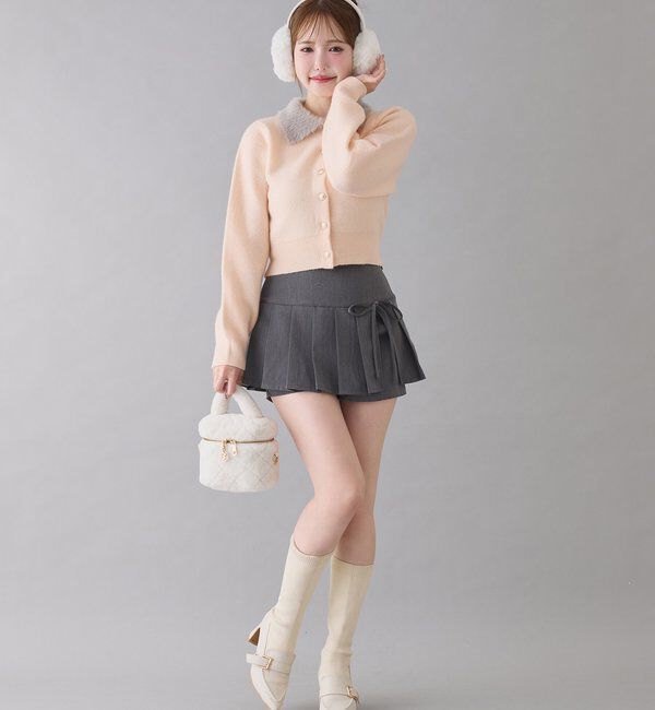  「フェイクファーキルティングバニティバッグ」|ショルダー・メッセンジャー|