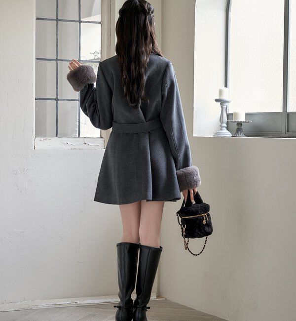  「【リボン取り外し可能】ポインテッドストレッチブーツ」|その他|