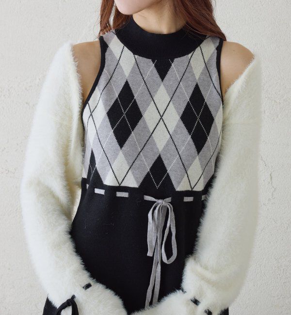  「アーガイルワンピセット」|ワンピース|