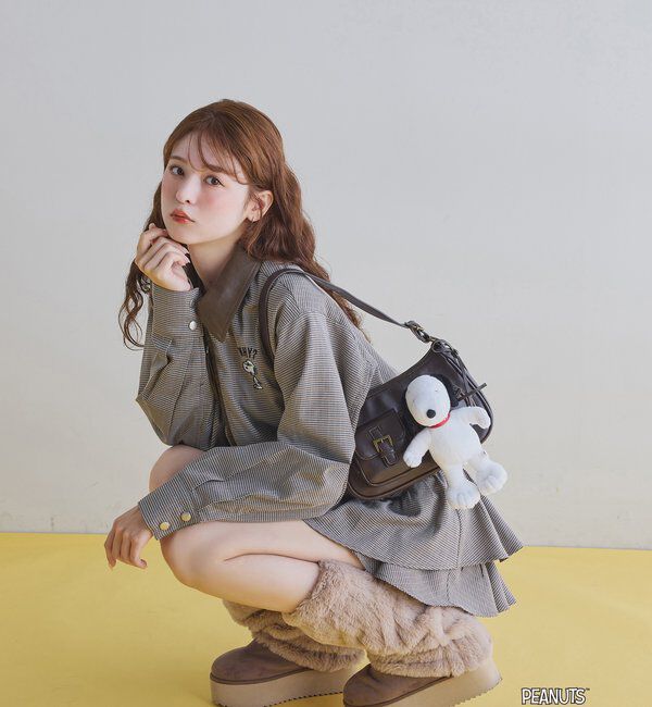  「【PEANUTSコラボ】スヌーピー刺繍入りバーンジャケット」|その他|