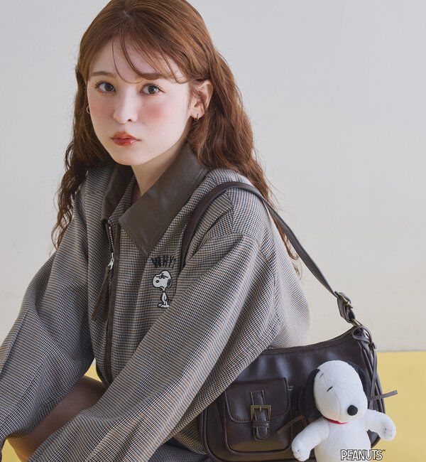  「【PEANUTSコラボ】スヌーピー刺繍入りバーンジャケット」|その他|