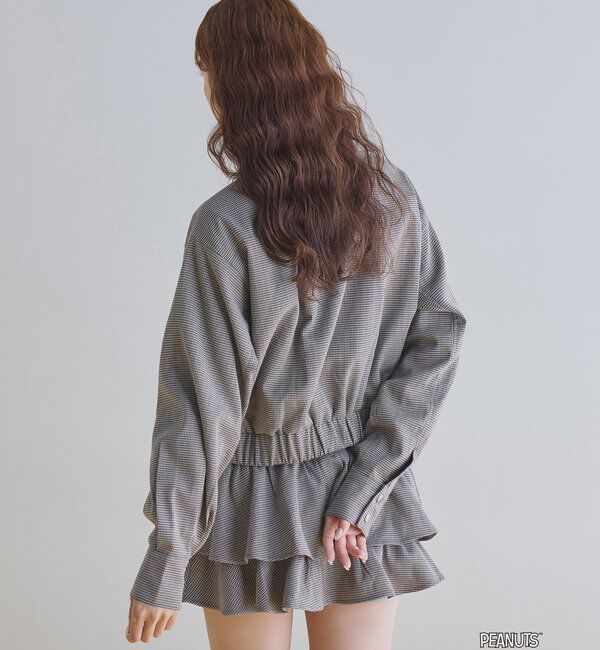  「【PEANUTSコラボ】スヌーピー刺繍入りバーンジャケット」|その他|