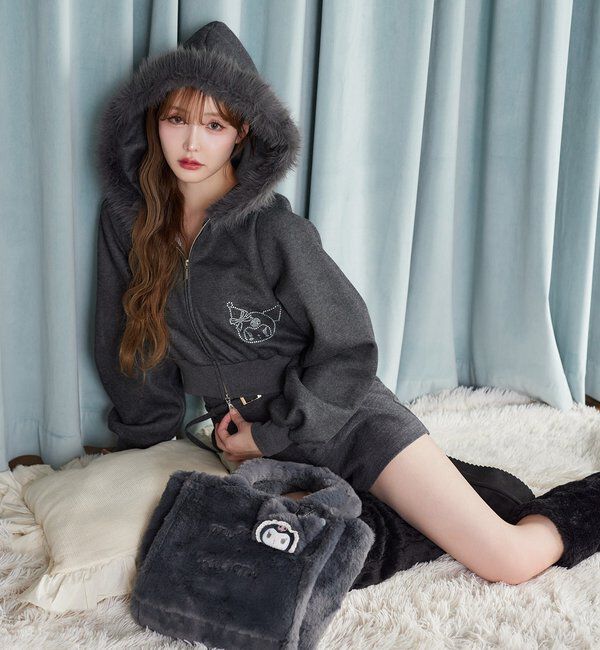  「【マイメロディ／クロミコラボ】チャーム付きファーミニトートバッグ」|ショルダー・メッセンジャー|