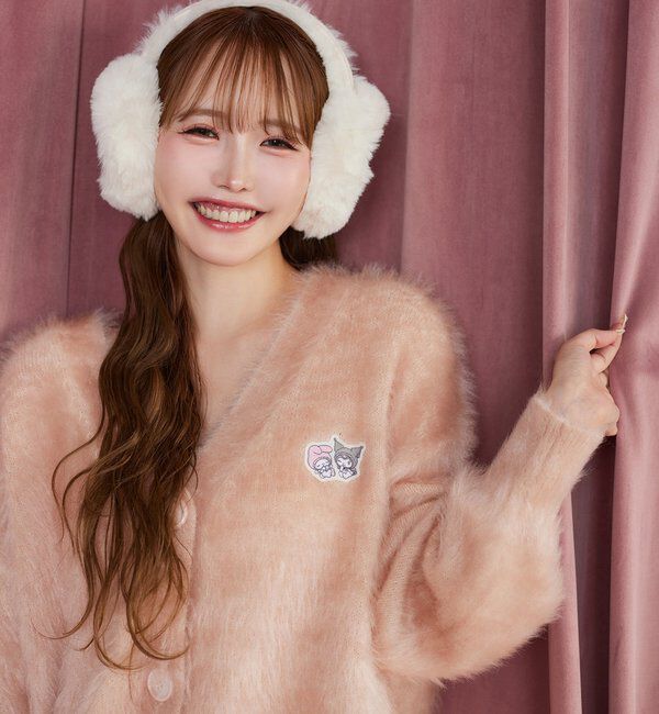  「【マイメロディ／クロミコラボ】フェザーカーディガン」|カーディガン|