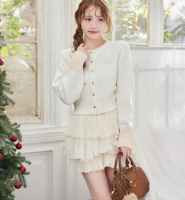  「【HolidayCollection】プリーツティアードミニスカート」|スカート|