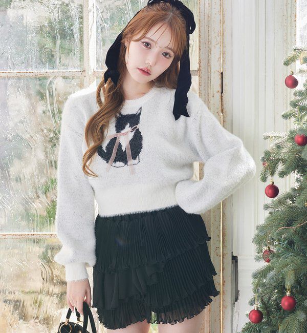  「【HolidayCollection】プリーツティアードミニスカート」|スカート|