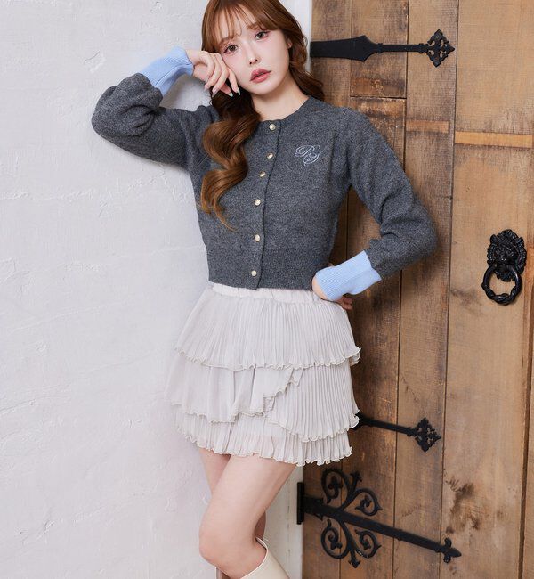  「【HolidayCollection】プリーツティアードミニスカート」|スカート|