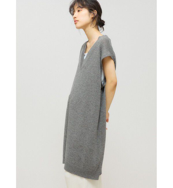 MIDIUMISOLID「MIDIUMISOLID 和紙ウールビッグベスト」|ベスト・ジレ|