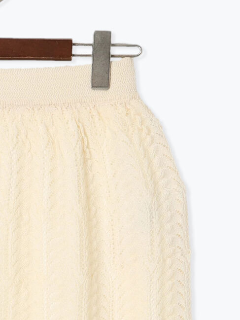 Te chichi「レーシーニットストレートスカート（セットアップ可）《2025spring catalog item》」|スカート|
