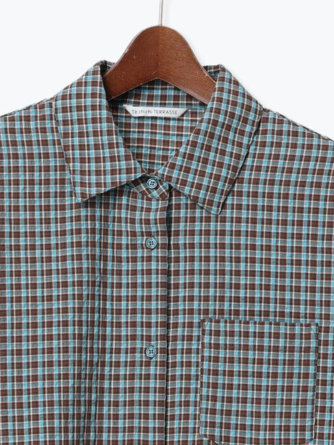 Te chichi TERRASSE「オーバーサイズチェックシャツ」|シャツ・ブラウス|