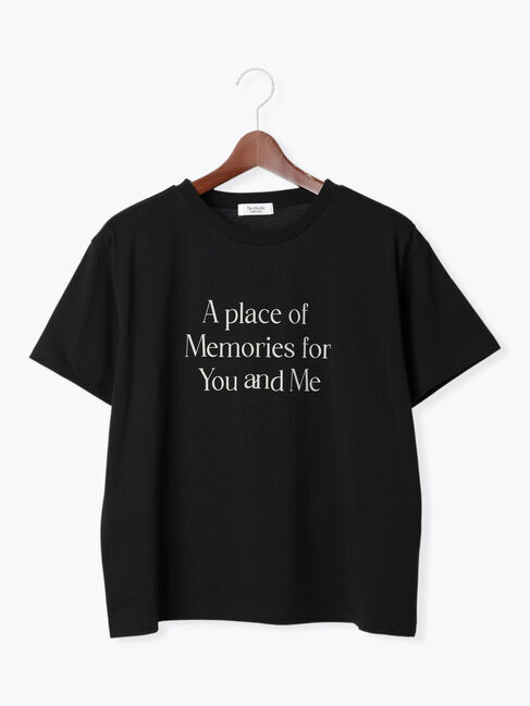 Te chichi TERRASSE「【接触冷感】ロゴプリントTシャツ」|Tシャツ・カットソー|ブラック