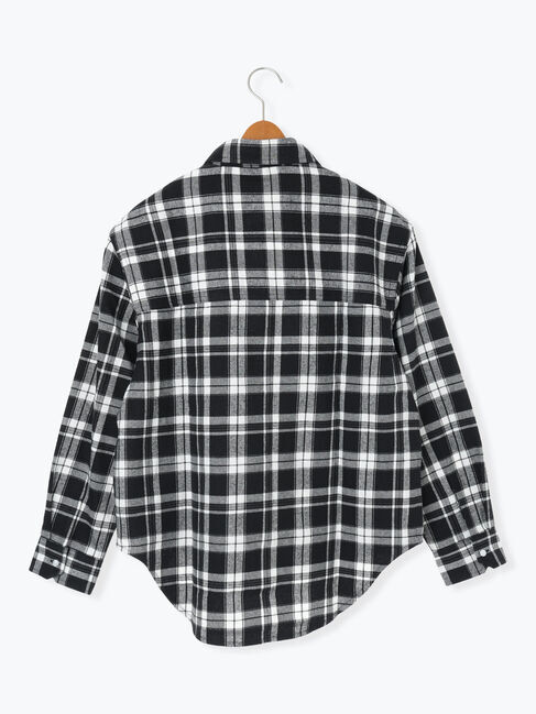 Lugnoncure「柄アソートネルチェックオーバーシャツ」|シャツ・ブラウス|