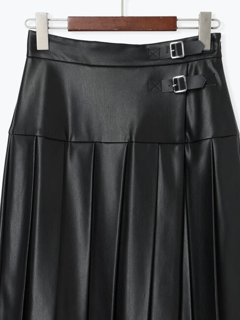 Te chichi「レザータックプリーツスカート」|スカート|