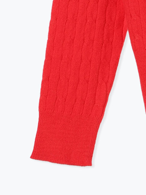 Te chichi TERRASSE「もちもちケーブルVネックニット」|ニット・セーター|