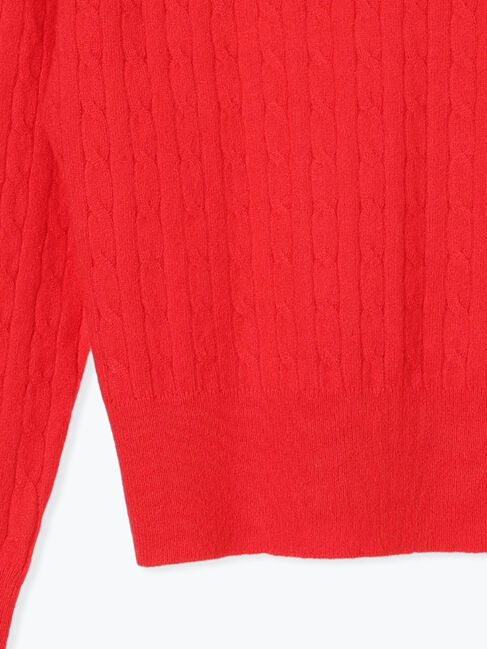 Te chichi TERRASSE「もちもちケーブルVネックニット」|ニット・セーター|