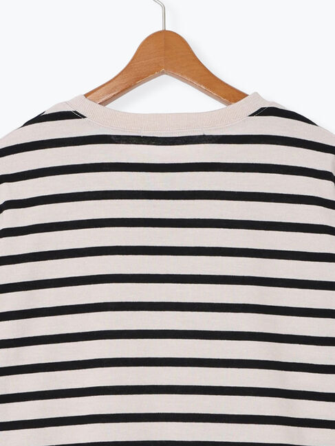 Lugnoncure「無地/ボーダー天竺長袖カットソー」|Tシャツ・カットソー|