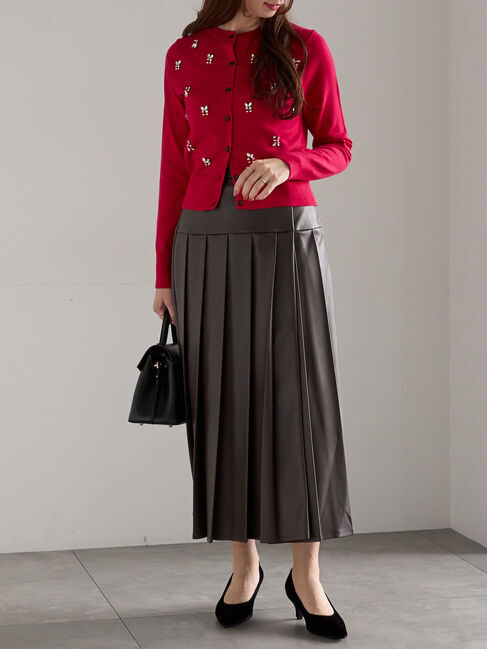 Te chichi「ビジューニットコンパクトカーディガン」|カーディガン|