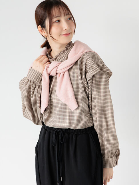 Te chichi TERRASSE「アソートフリルブラウス」|シャツ・ブラウス|ベージュ