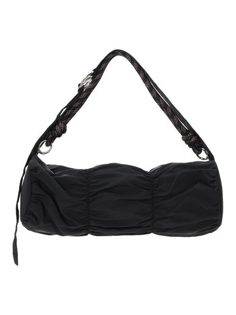 Samansa Mos2 blue「シャーリングミニドラムバッグ」|その他|