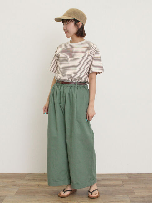 Samansa Mos2「カス残しマルチボーダーTシャツ」|Tシャツ・カットソー|