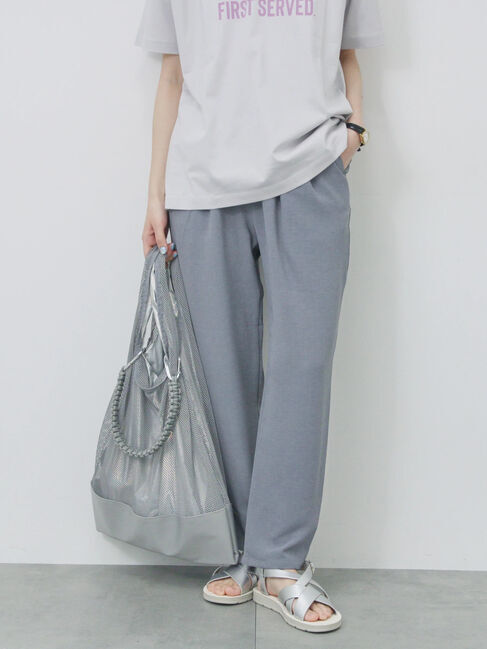 Samansa Mos2 blue「【接触冷感】マルチスタイルイージーパンツ」|その他|