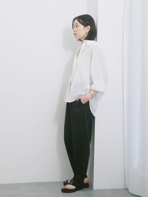 Samansa Mos2 blue「◎裏毛センタースリットパンツ」|その他|