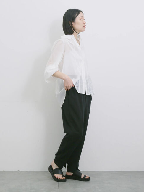 Samansa Mos2 blue「◎裏毛センタースリットパンツ」|その他|