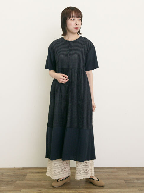 Samansa Mos2「【S/Mサイズ】オーバーレース切替ワンピース」|ワンピース|