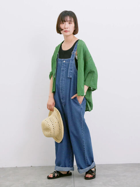 Samansa Mos2 blue「◎アソートリブタンク」|Tシャツ・カットソー|