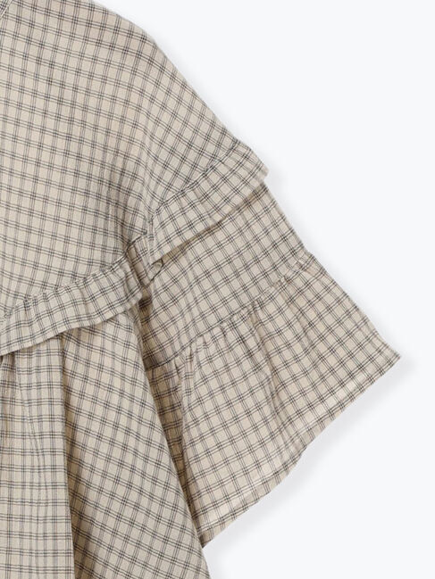 Samansa Mos2「フリル切替ブラウス」|シャツ・ブラウス|