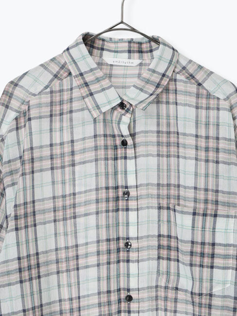 sm2rhythm「シアーチェックシャツ」|シャツ・ブラウス|