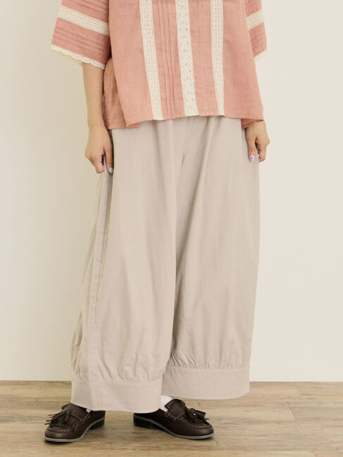 Samansa Mos2「【M/Lサイズ】裾切替ギャザーパンツ」|その他|