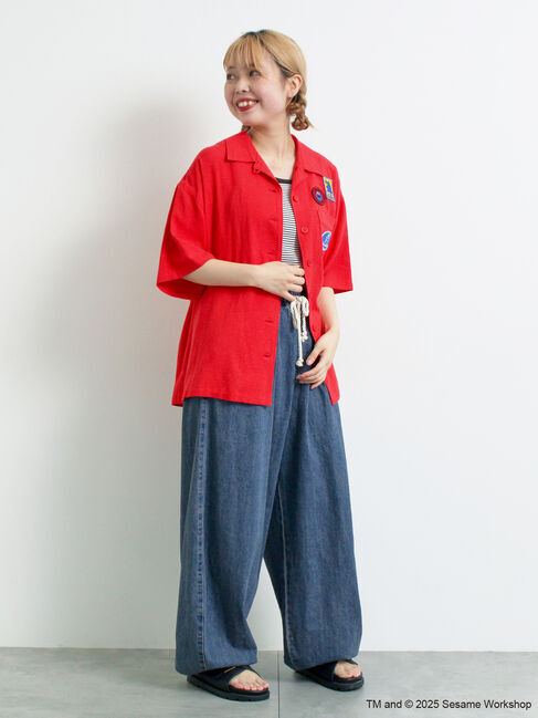 SM2「【SESAME STREET meets SM2】ワッペン付きボウリングシャツ」|シャツ・ブラウス|